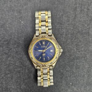 FOSSIL Men's Analog WristWATCH 100 Meters Blue Date Stainless Steel As Is